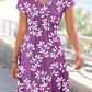 Leaf V Neck Elegant Dresses