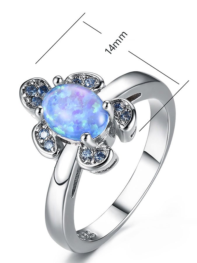 Blue Diamond Turtle Ring