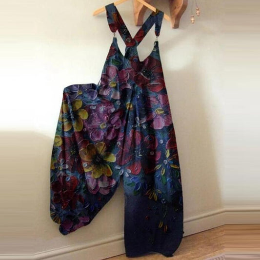 Women's Floral Print Tank Top Jumpsuit