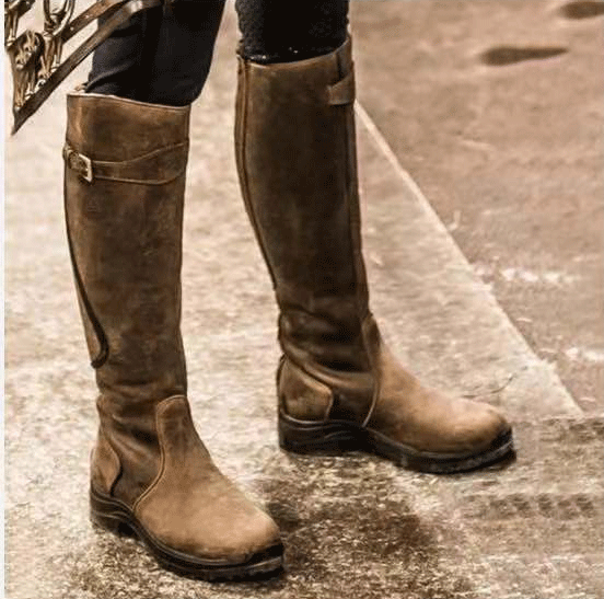 WOMEN'S HIGH HEEL WATERPROOF RIDING BOOTS