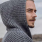 Men's Casual Solid Color Hooded Sweater Jacket