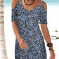 Off Shoulder Floral Printed Casual Dress