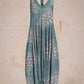 Women Summer Cute Blue Turtle Print Sleeveless Harem Jumpsuit