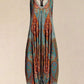 2021 Hot Sale Women Teal & Orange Paisley Racerback Harem Jumpsuit