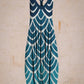 Women Gradient Blue Print Sleeveless Harem Jumpsuit
