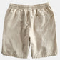 Linen Rayon Blend Button Up Shirt & Linen Cotton Blend Drawstring Shorts