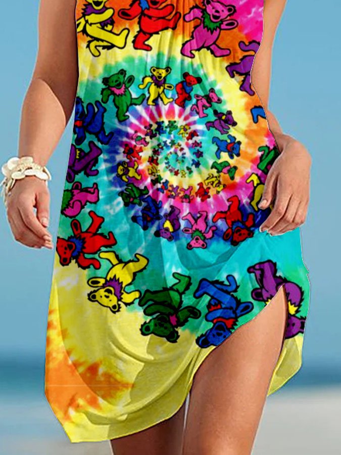 Halter Print Dress