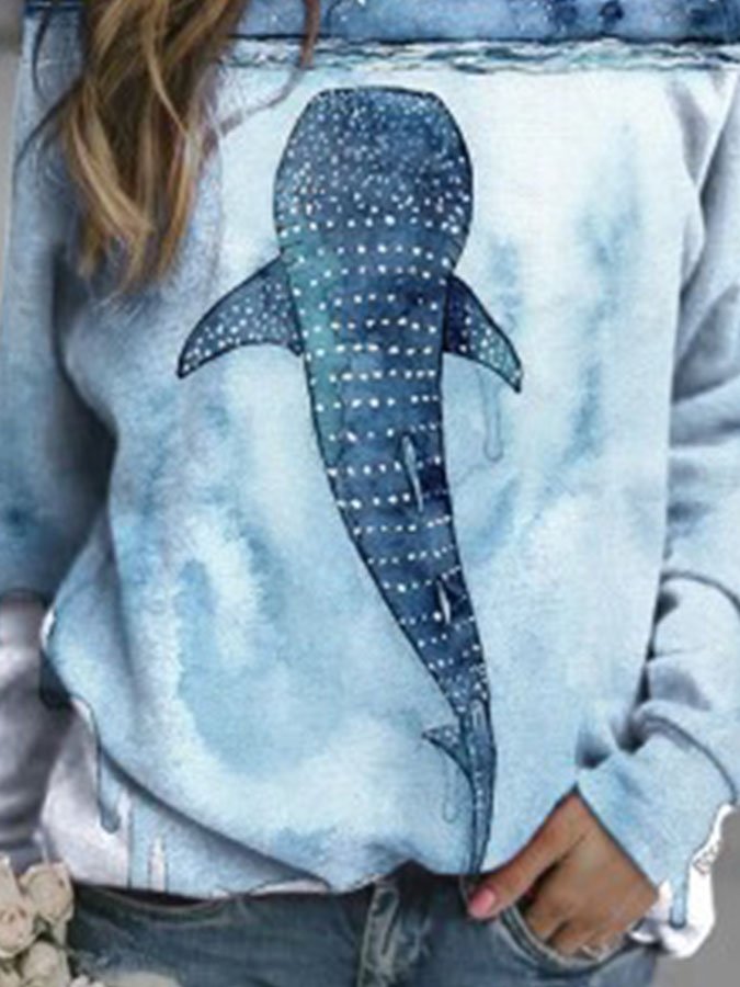 Whale Print T-Shirt