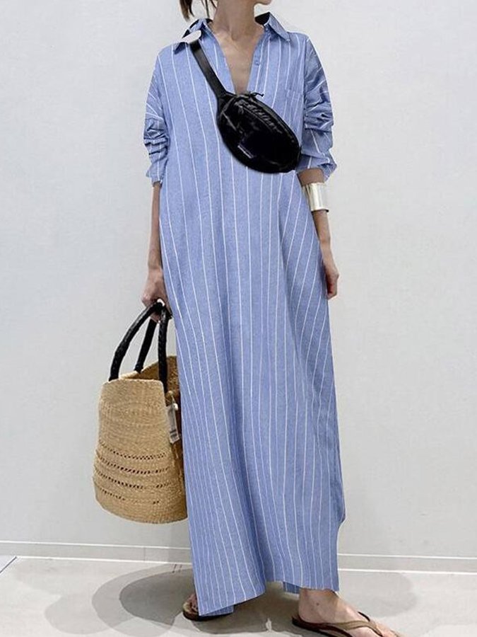 Striped Loose Dress
