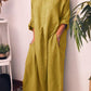 Women's Casual Pure Color Cotton Dress