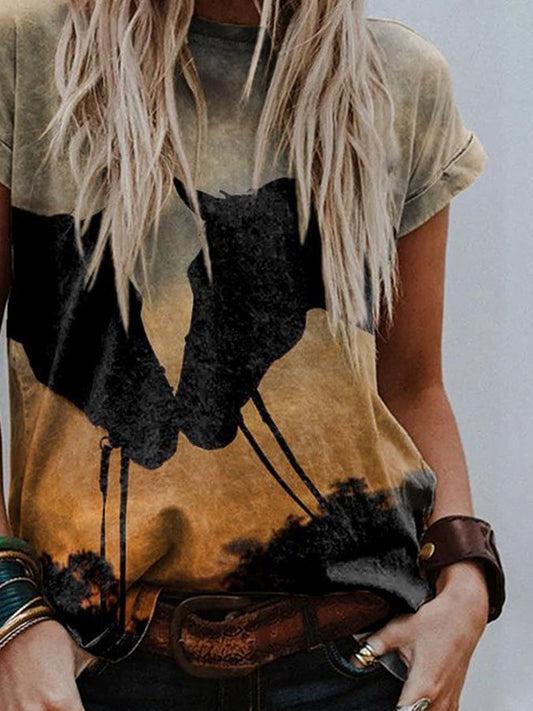 Western Print T-Shirt