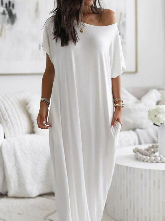 Casual Loose Short Sleeve Dress