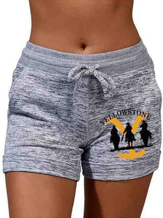 Women's Cowboy Horse Print Shorts