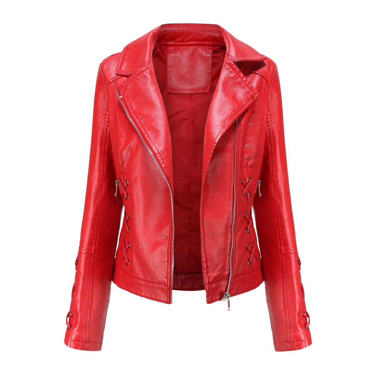 Women's Plush Leather Jacket