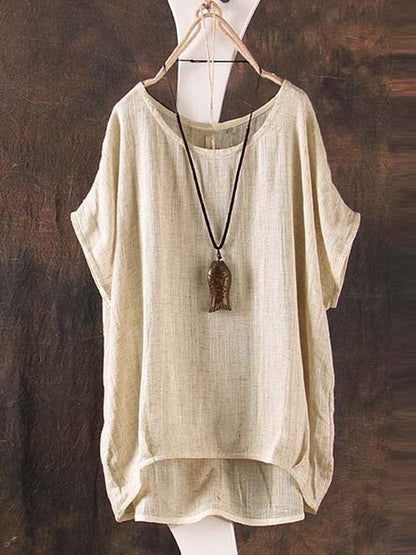 Ladies Linen Casual Loose Shirt