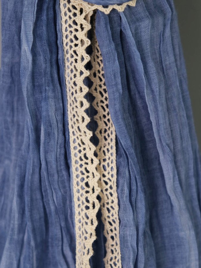 Women's Solid Lace Cotton Scarf