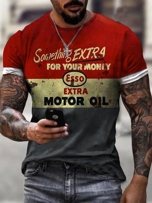 Mens Crew Neck Color Block Short Sleeve Tops T-shirts