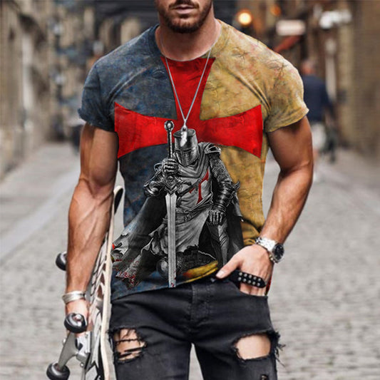 Crusader Printed casual short sleeve t-shirt