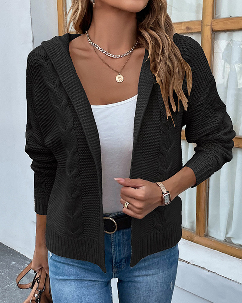 Fashion Casual Long Sleeve Sweater Jacket