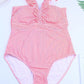 Ladies Striped One Piece Swimsuit