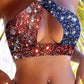 Sexy Halter Cutout Swimsuit Set