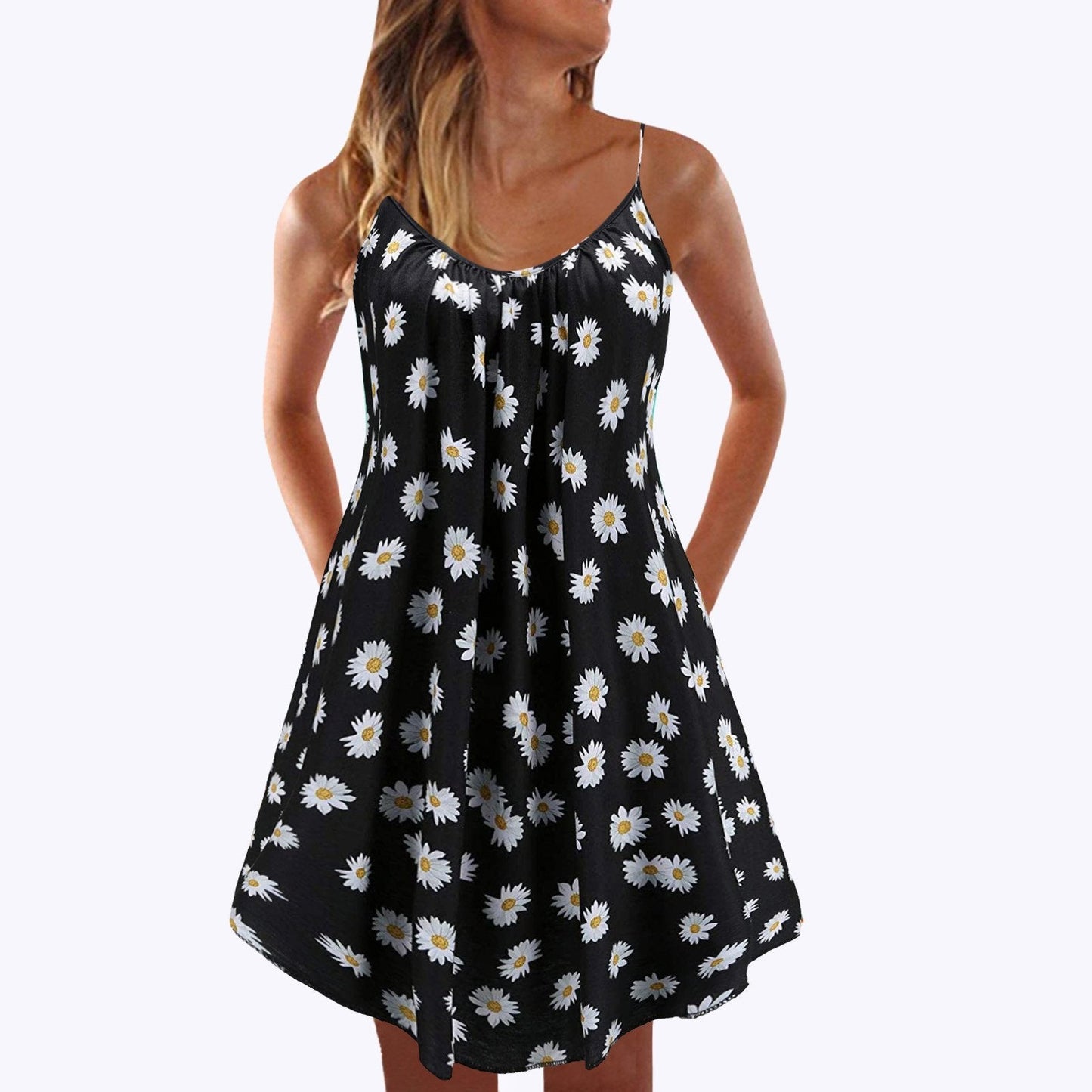 Women's Printed Beach Sling Dress