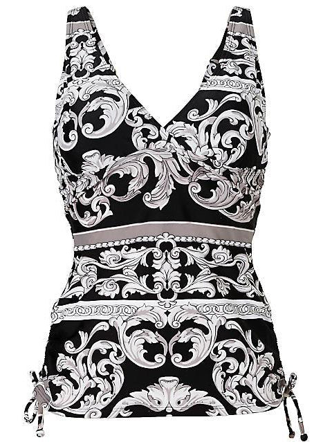 Casual Printed Tankini Swimwear Set