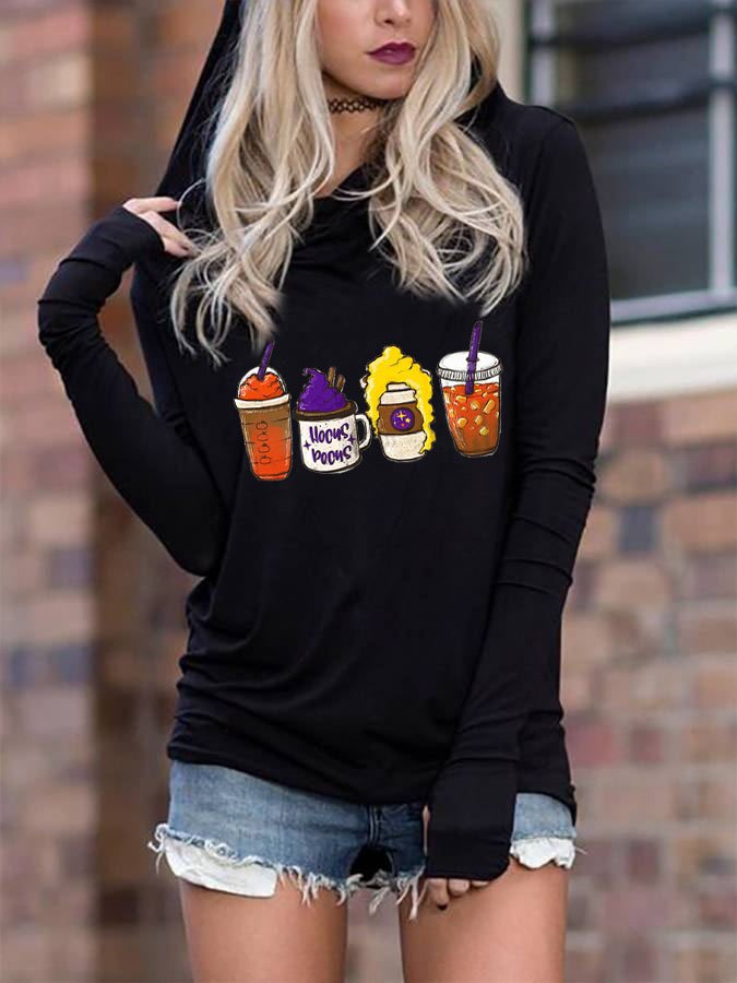 Women's Halloween Hooded Casual Sweatshirt