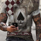 Vintage Print Casual Men's T-Shirt