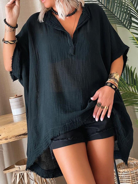 Solid Color Casual Loose T-Shirt