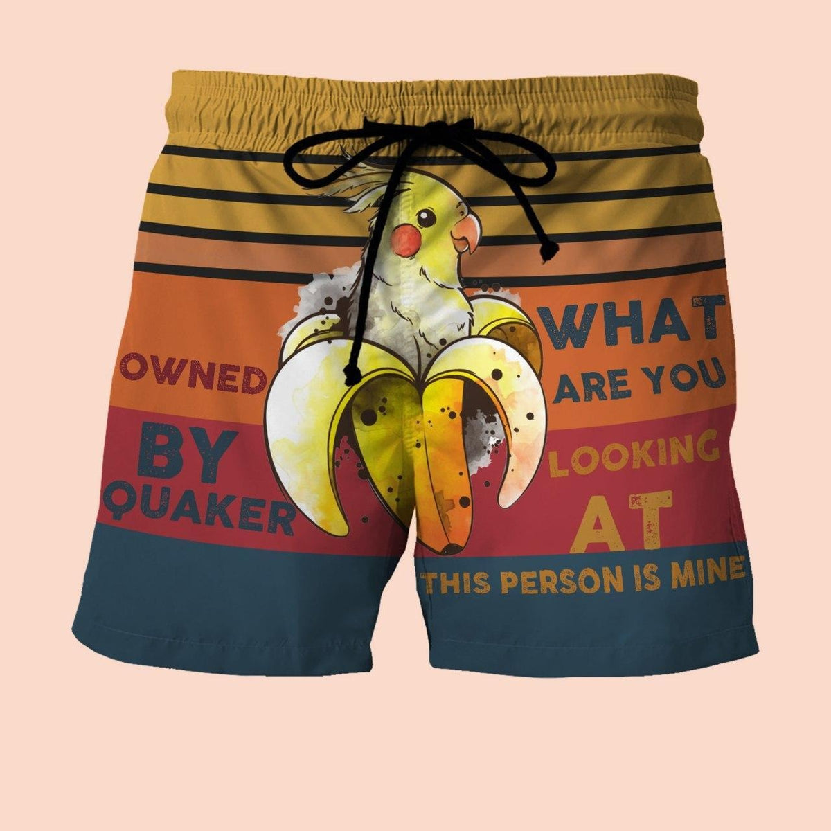 Owned By Quaker Custom Beach Shorts - Swim Trunks