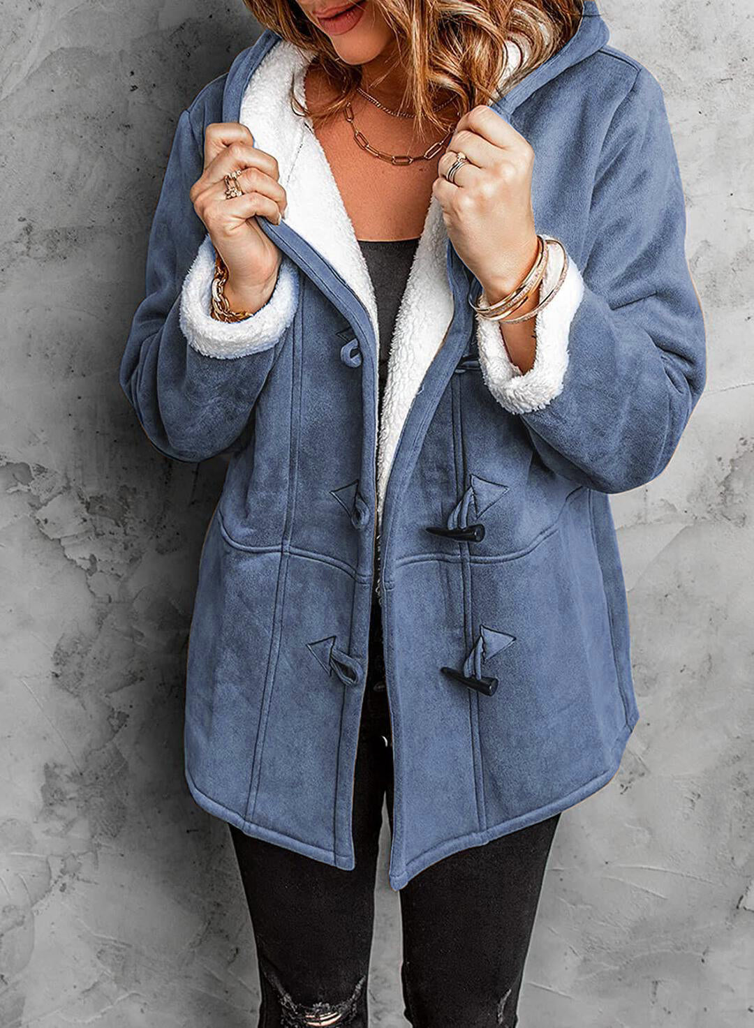 Long Casual Long Sleeve Thermal Jacket