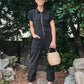Cropped Utility Jumpsuit(Buy 3 Free Shipping)