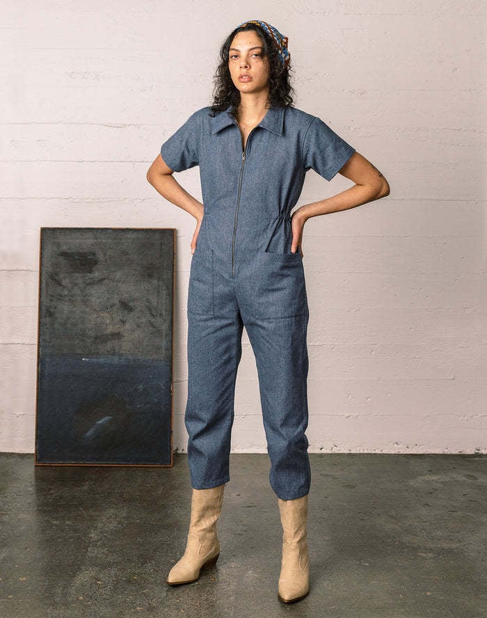 Cropped Utility Jumpsuit(Buy 3 Free Shipping)