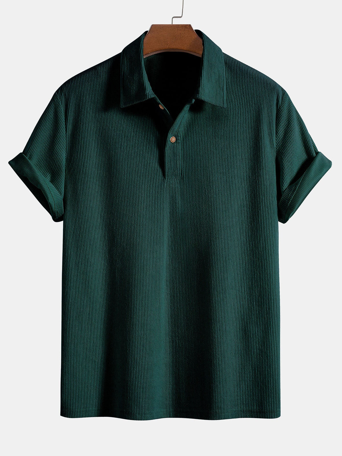 Short Sleeve Corduroy Polo Shirt & Corduroy Shorts