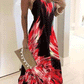 Flame Print Camisole Dress