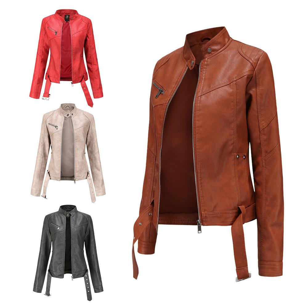 LADY SHORT JACKET SPRING JACKET MOTOR BIKER