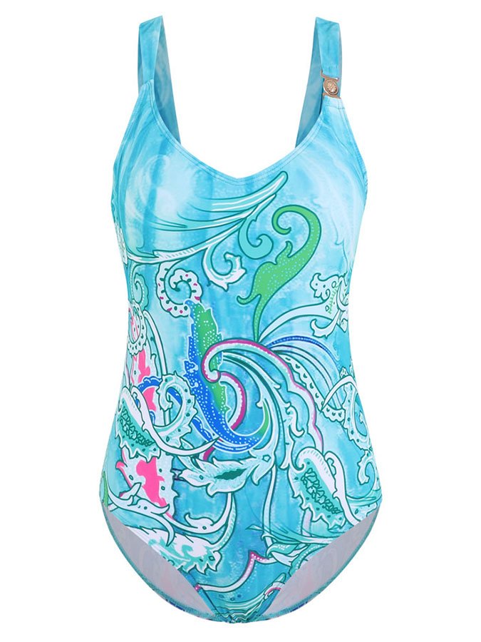 Phoenix Print One Piece Swimsuit