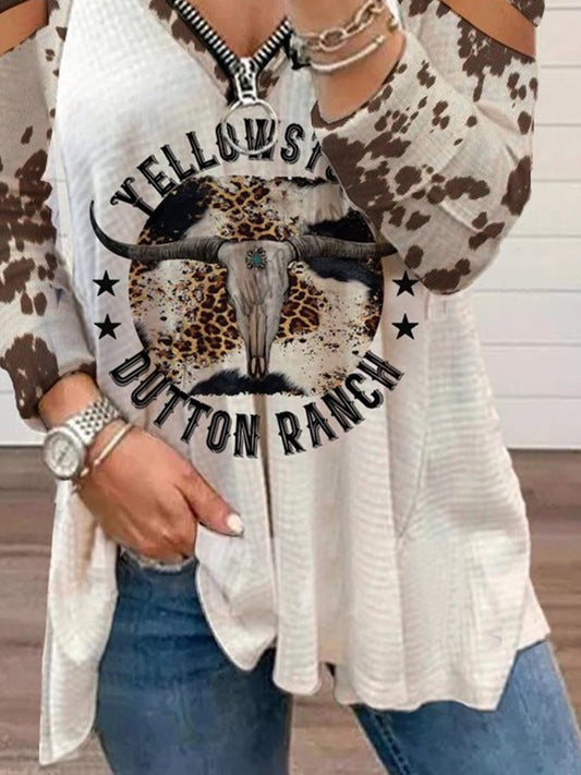 Vintage Animal Leopard Print T-Shirt