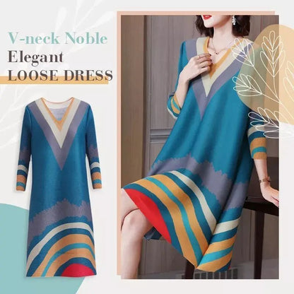 V-NECK NOBLE ELEGANT LOOSE DRESS🔥HOT SALE🔥