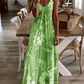 Slim Long Flower Strapless Dress