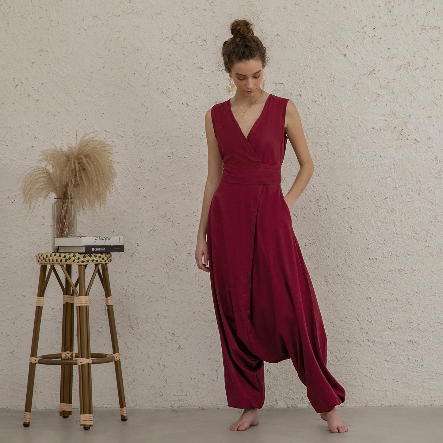 Tess Convertible Linen Jumpsuit