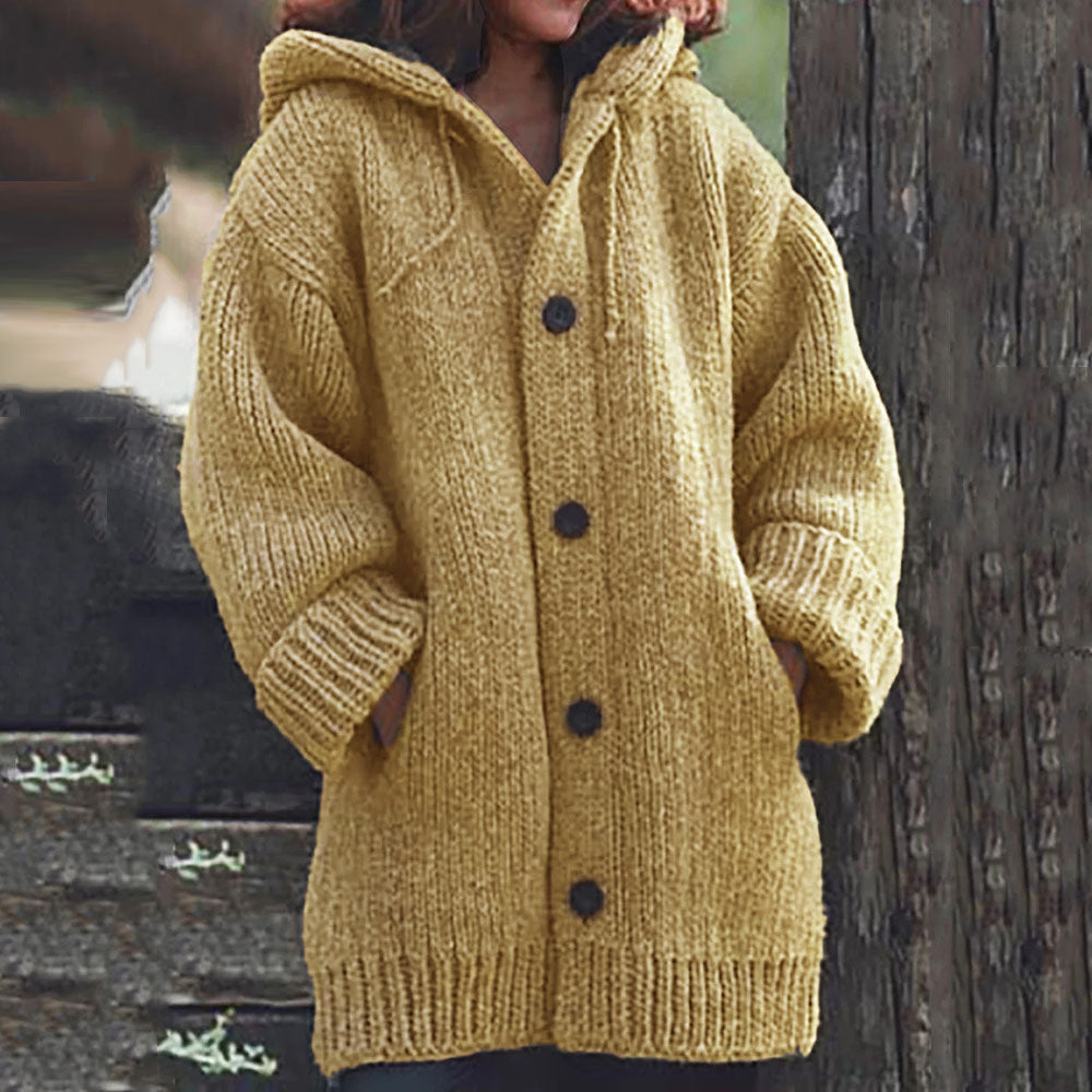 Single-Breasted Patchwork Thin Fall Women's Sweater