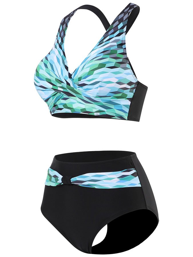 Geometric Print Bikini Set