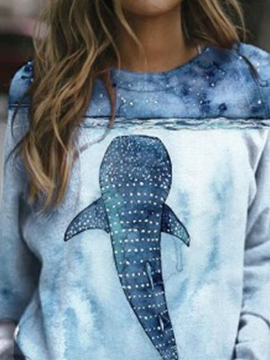 Whale Print T-Shirt