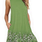 Round Neck Sleeveless Print Dress