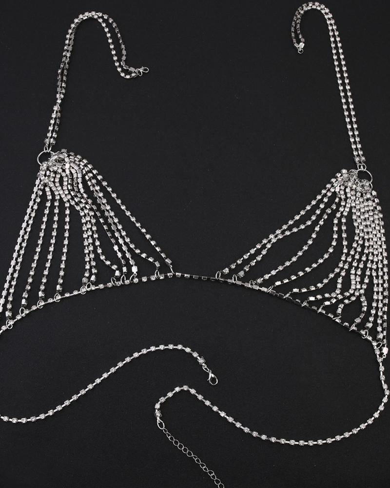 Chain String Top Sexy Chain Bikini Chest Chain Body Chain – Rakkiss