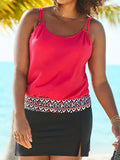 Casual Print Two Piece Swimsuit
