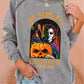 Women&#039;s Halloween Pumpkin Carving With Michael Print Top