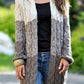 Gradient Twist Knit Sweater Cardigan Jacket